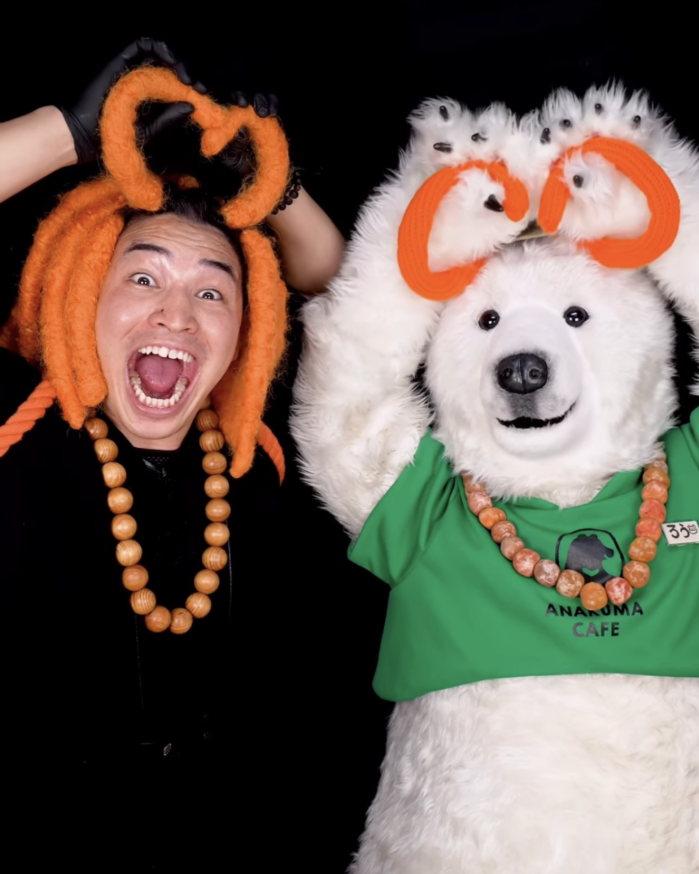 ドレッド山田さんとコラボしたクマ！ʕ•ᴥ•ʔ – ANAKUMA CAFE