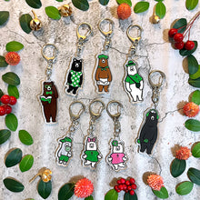 画像をギャラリービューアに読み込む, ANAKUMA FRIENDS アクリルキーチェーン【💚🐻❄️ろぅ】