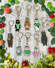 画像をギャラリービューアに読み込む, ANAKUMA FRIENDS アクリルキーチェーン【だく👓🐻】