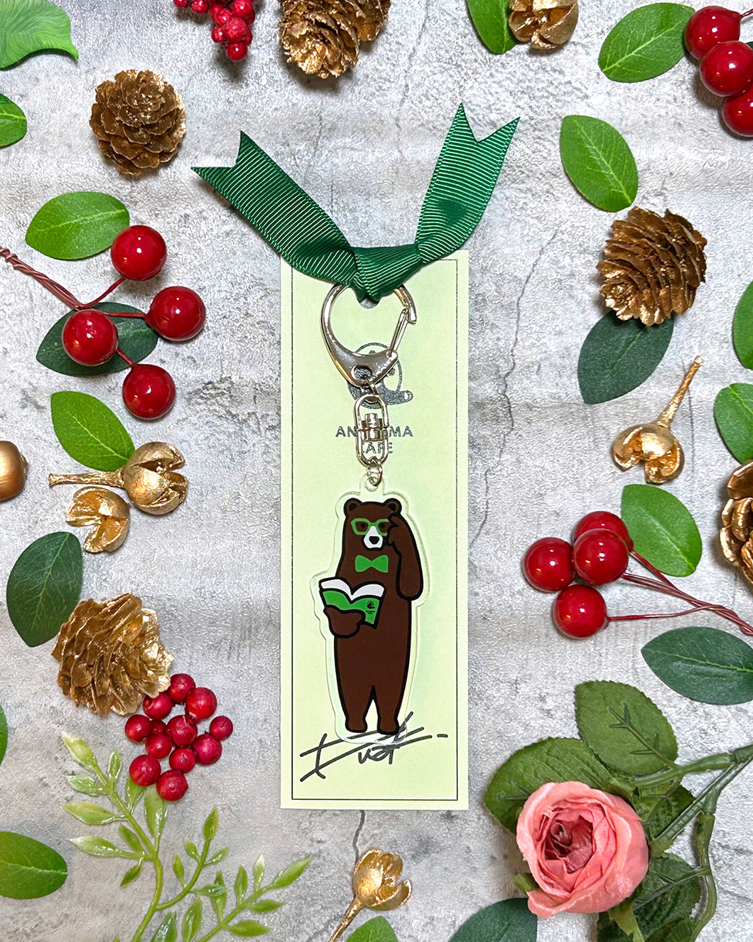 ANAKUMA FRIENDS アクリルキーチェーン【だく👓🐻】